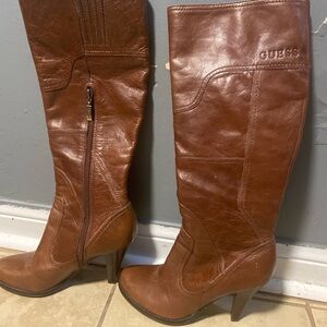 Guess Women's Leather Knee-High Boots